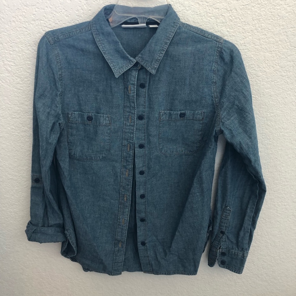 Denim button down shirt